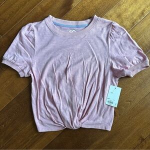 Pink Knotted Women's Crop Top